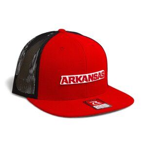 Arkansas Razorbacks ARKANSAS Red 3D Wool Blend Flat Bill Hat- Red/ Black